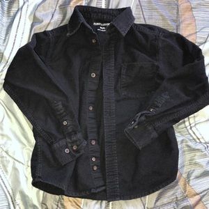 Faded Glory black bottom down shirt